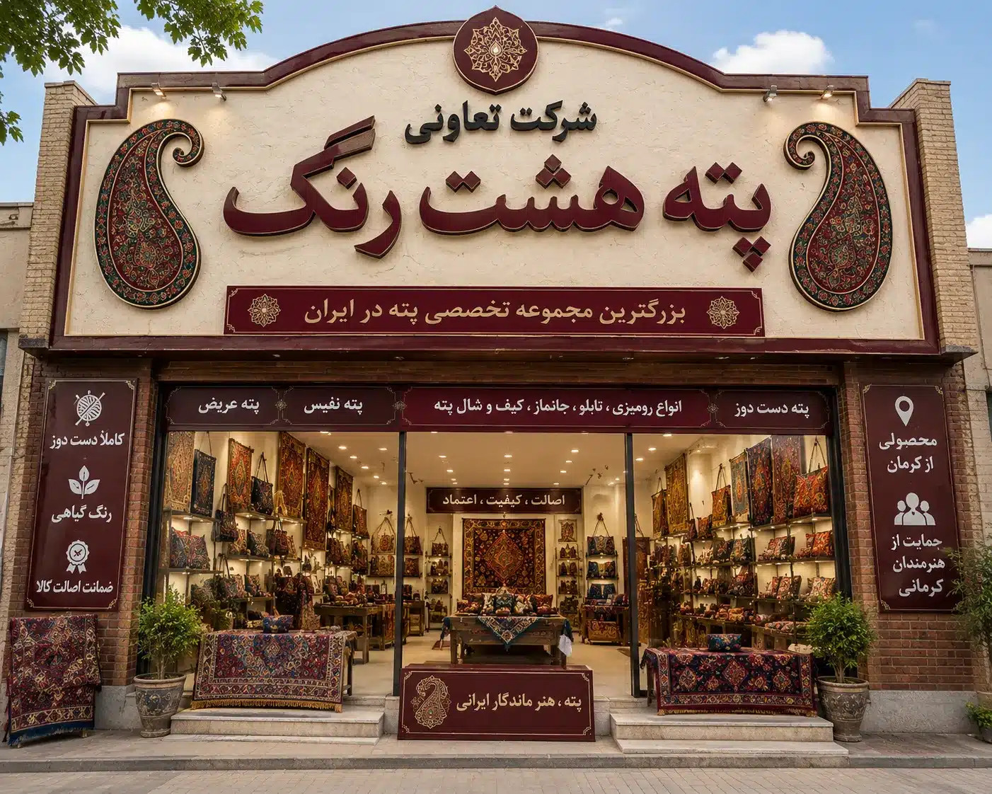 پته هشت رنگ کرمان، نامآورترین پتهفروشی کرمان