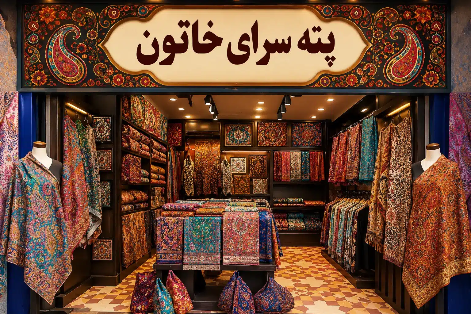 پته سرای خاتون کرمان،اصیل ترین پته فروشی کرمان