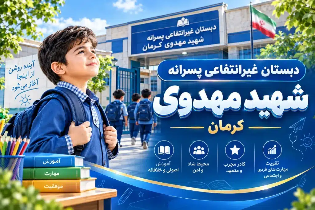 دبستان غیرانتفاعی پسرانه شهید مهدوی کرمان بهترین دبستان غیرانتفاعی پسرانه کرمان